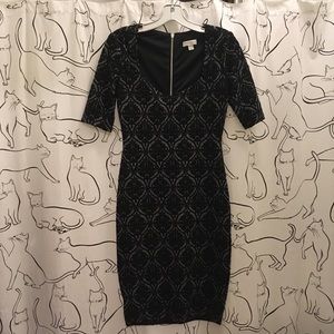 Bisou Bisou Baroque Pencil Dress 🧛🏻‍♀️